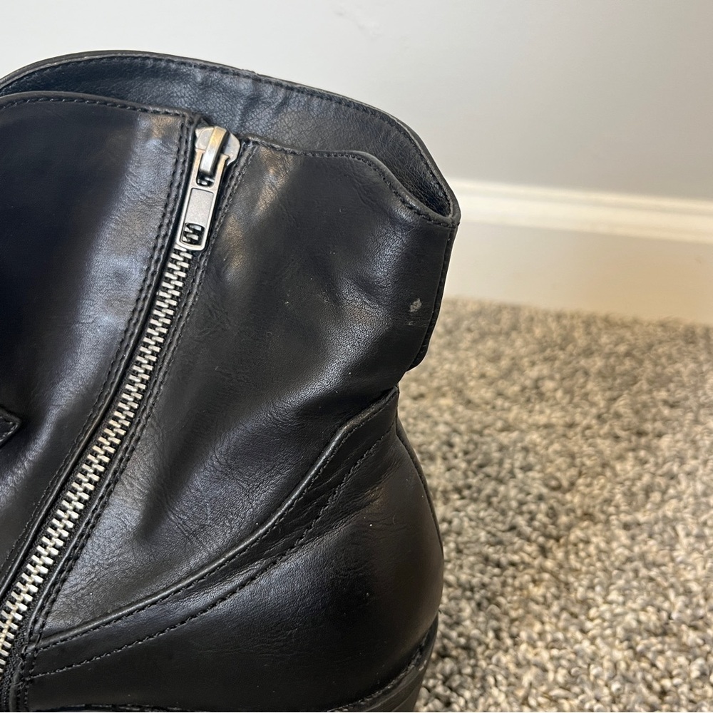 MIA Black Cowboy Ankle Booties Size 10 - Picture 9 of 10